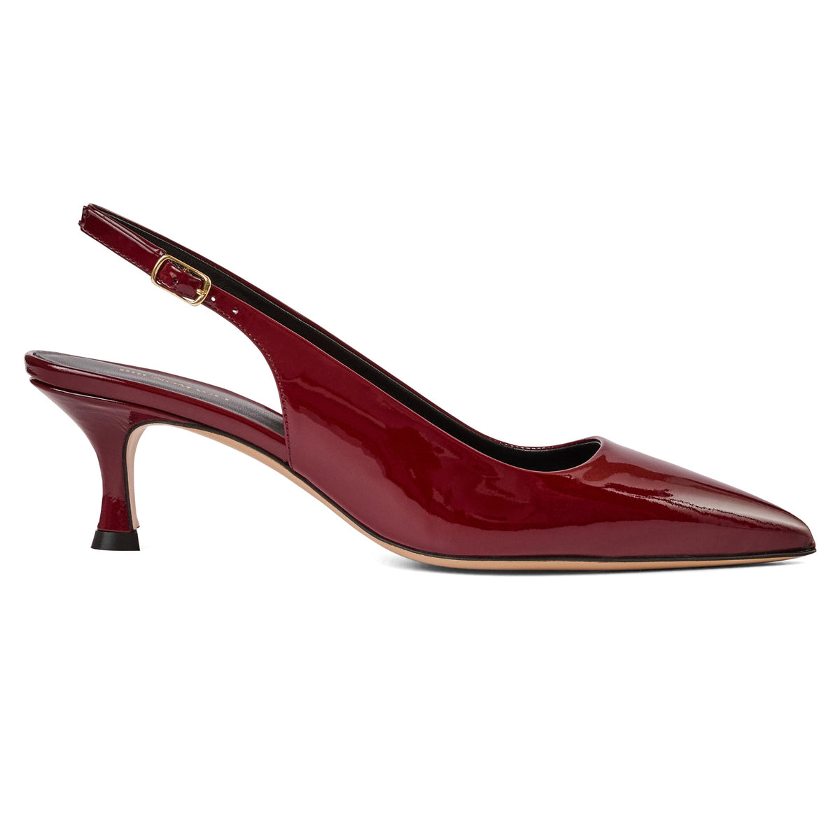 Bruno Magli Women Palerma Slingback Pump Black Croc-Print Leather