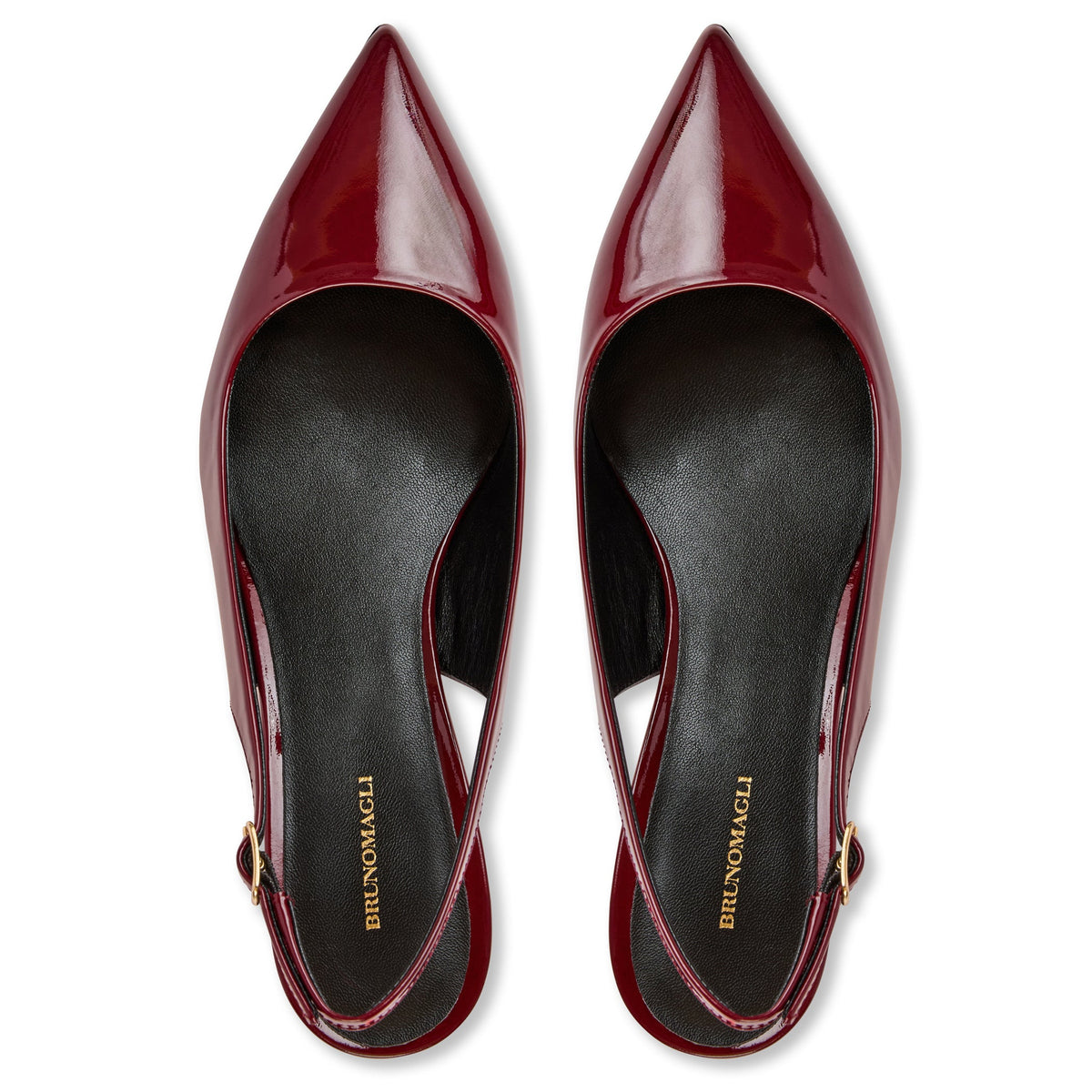 Bruno Magli Women Palerma Slingback Pump Black Croc-Print Leather