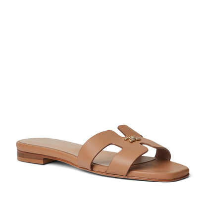 Bruno Magli Women Fina Single Band Sandal Cognac  w Women's Shoes