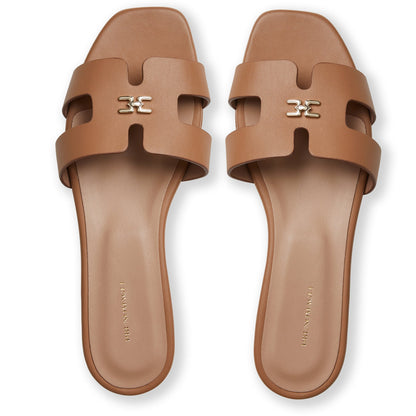 Bruno Magli Women Fina Single Band Sandal Cognac  w Women's Shoes