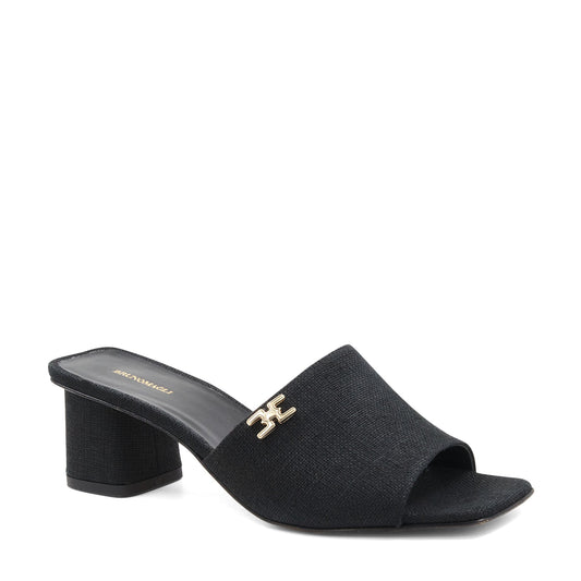 Bruno Magli Women Alessandra Black Linen Black