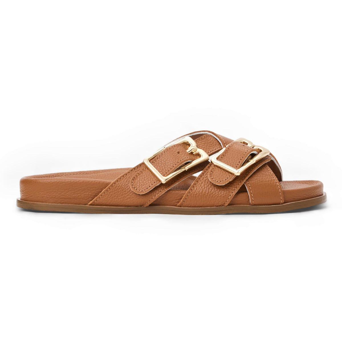 Bruno Magli Women Genesis Cognac Tumbled Cognac Leather