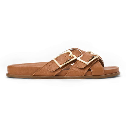 Bruno Magli Women Genesis Cognac Tumbled Cognac Leather