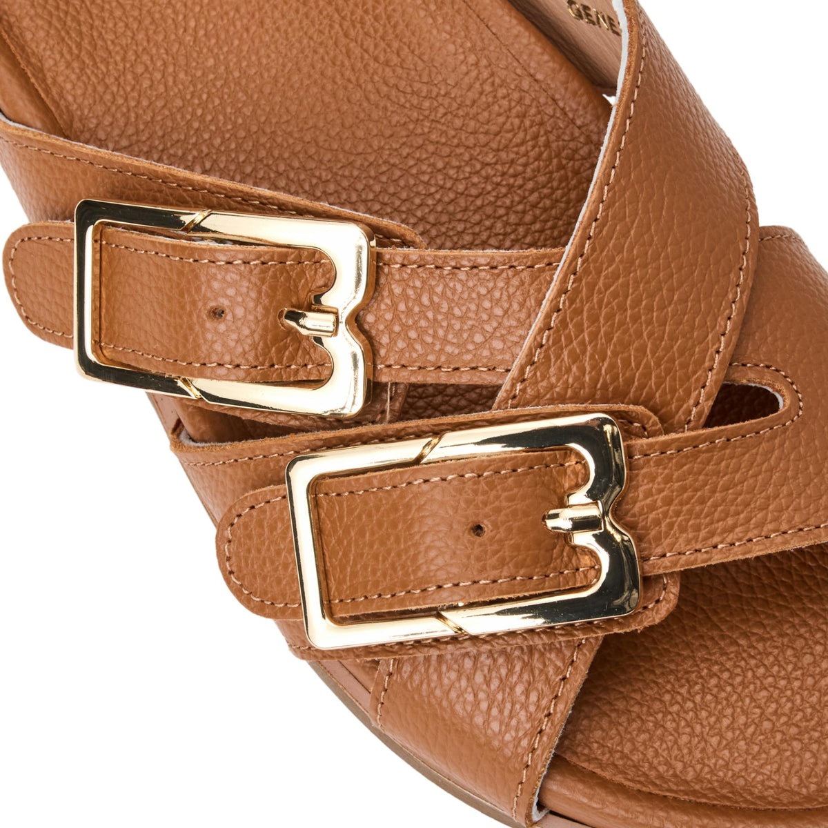 Bruno Magli Women Genesis Cognac Tumbled Cognac Leather