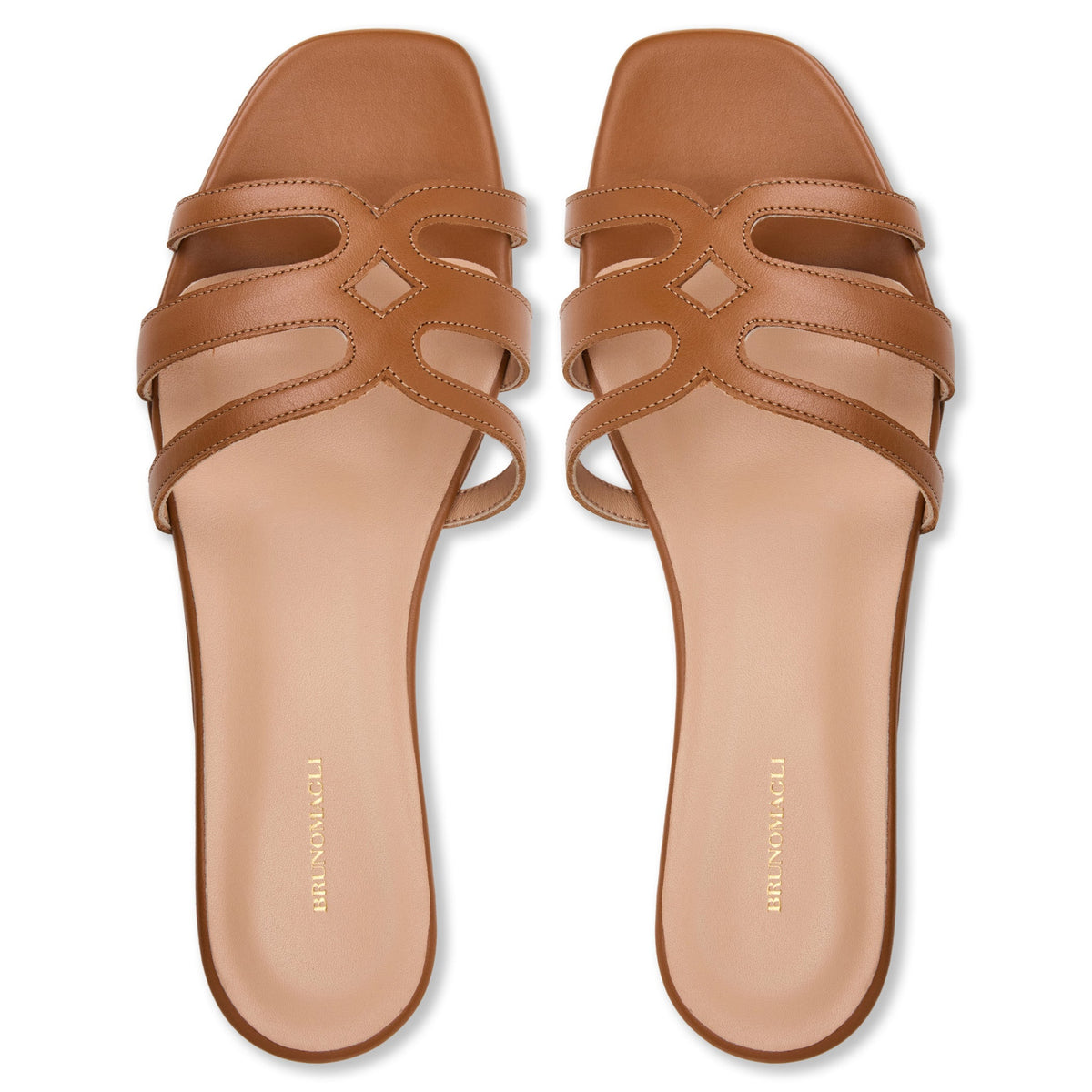 Bruno Magli Women Flore Cognac Nappa/Tonal Nappa/Tonal