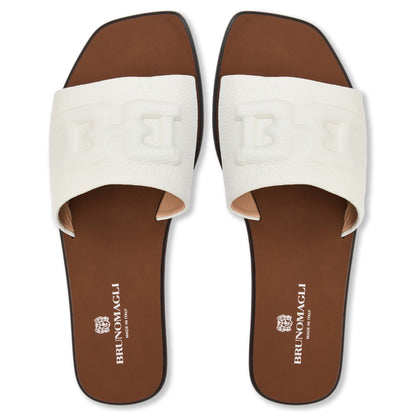 Bruno Magli Women Aqua Bone Tumbled Bone Tumbled