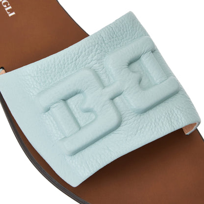 Bruno Magli Women Aqua Sky Blue Tumbled Sky Blue Tumbled