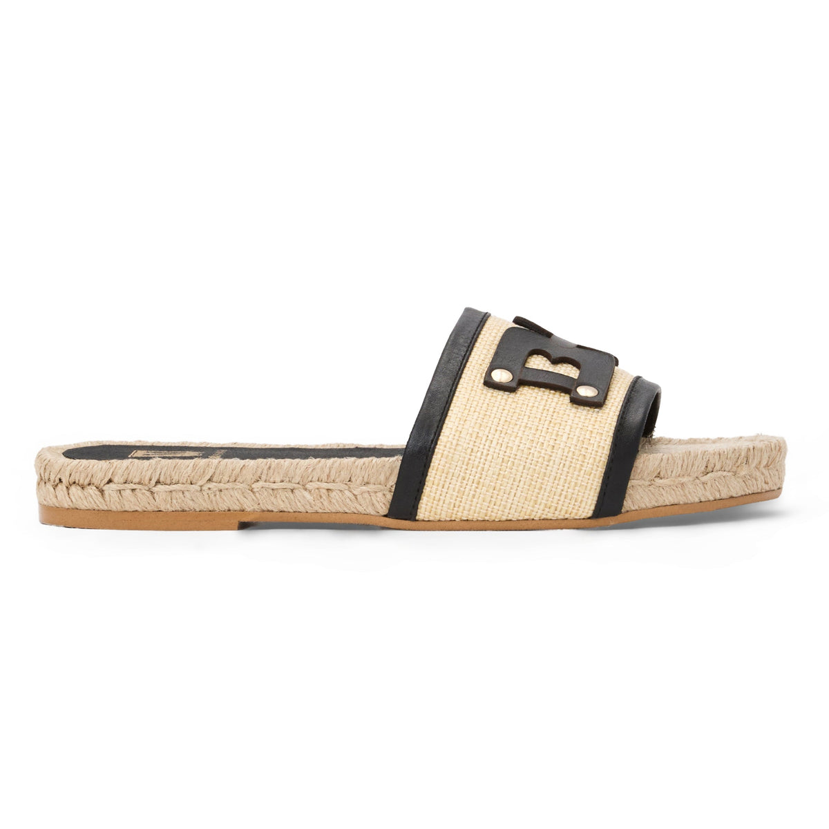 Bruno Magli Women Sabina Natural Raffia/Black Natural Raffia/Black