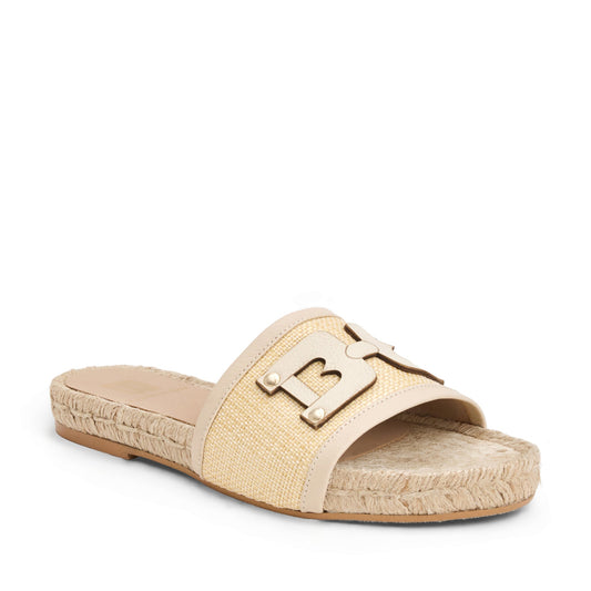 Bruno Magli Women Sabina Natural Raffia/White Natural Raffia/White
