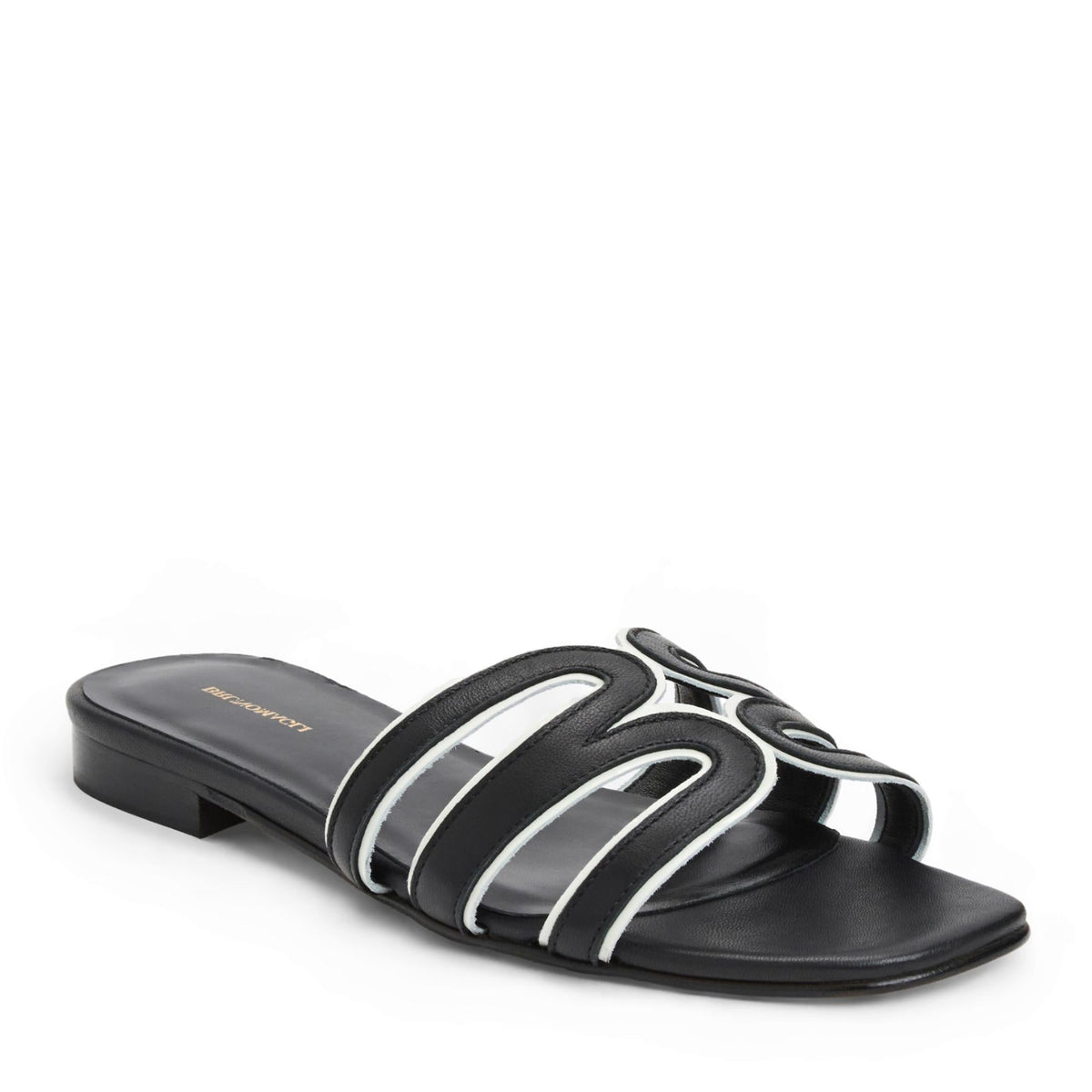 Bruno Magli Women Flore Black Nappa/Bone Black Nappa/Bone