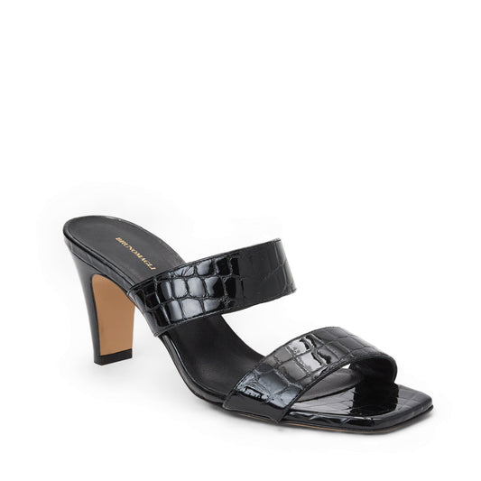 Bruno Magli Women Vezza Black Patent/Croc Black Patent/Croc
