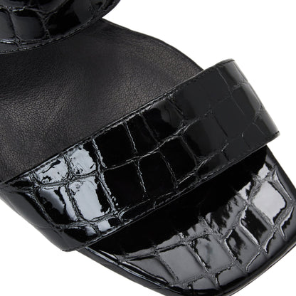Bruno Magli Women Vezza Black Patent/Croc Black Patent/Croc