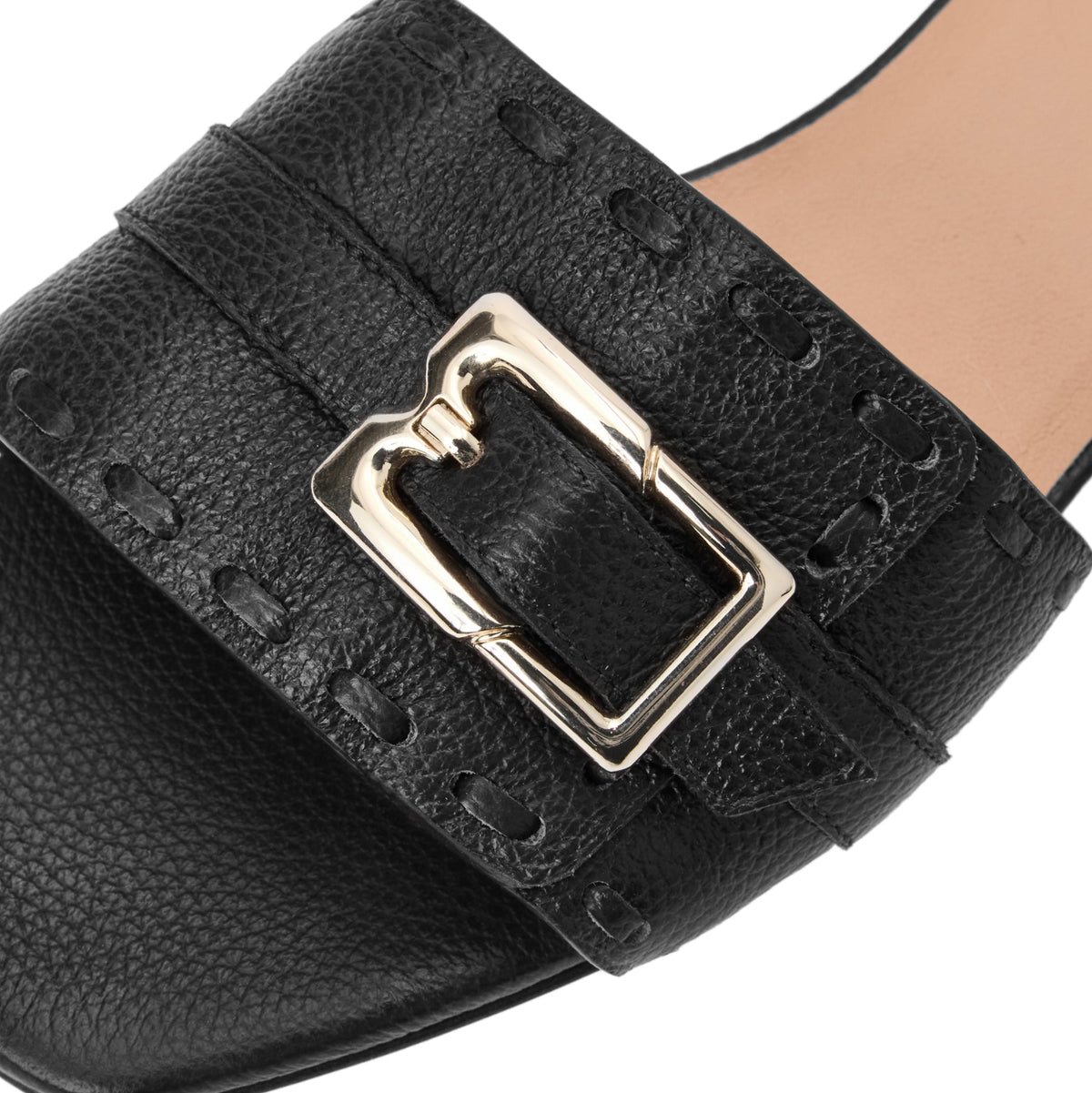 Bruno Magli Women Bellini Black Tumbled Black Leather