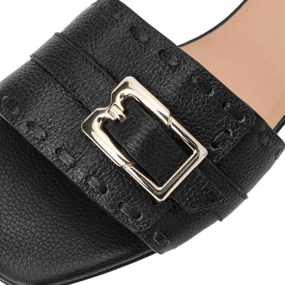 Bruno Magli Women Bellini Black Tumbled Black Leather