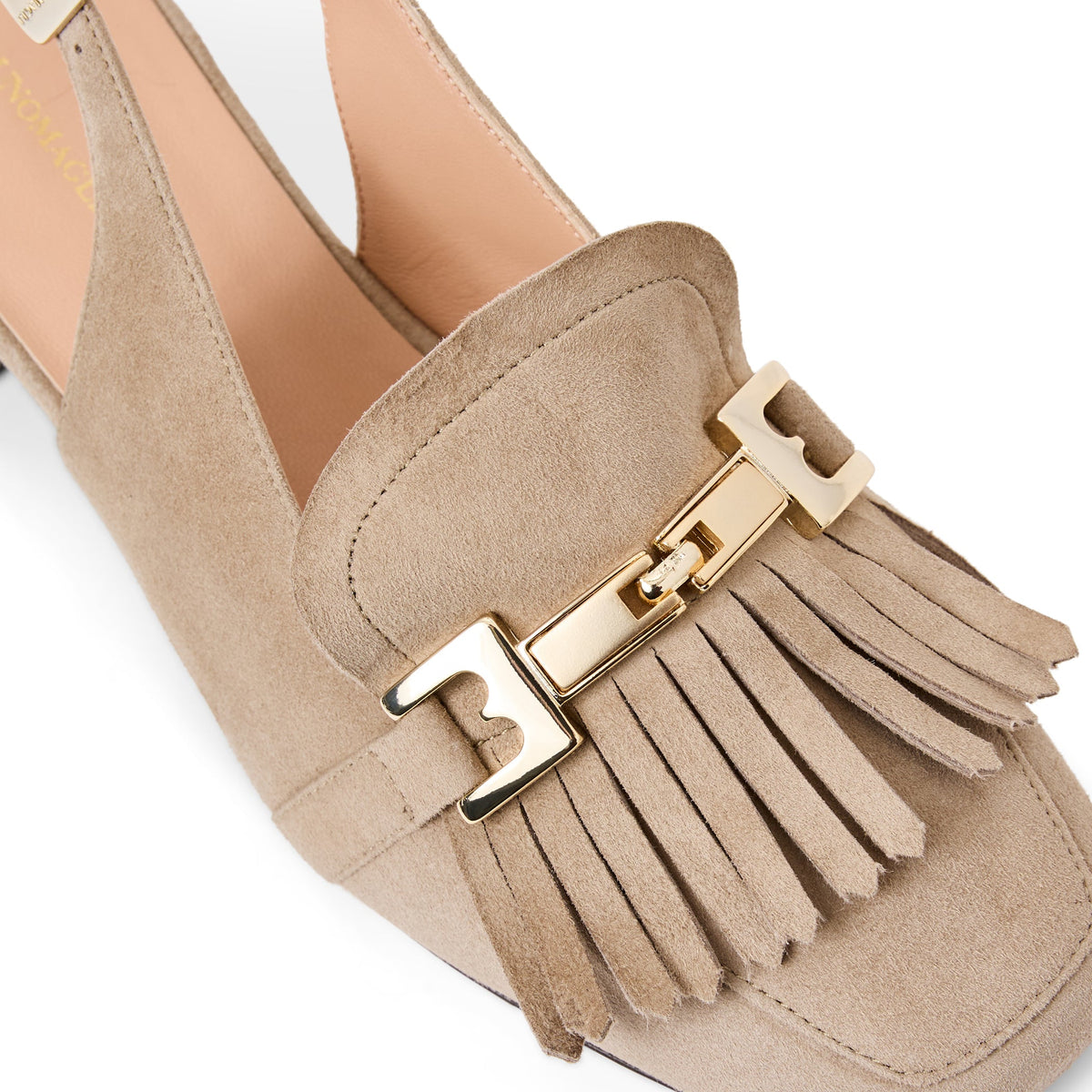 Bruno Magli Women Olive Slingback Taupe Suede
