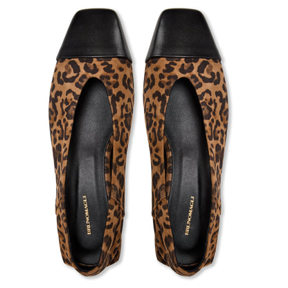Bruno Magli Women Patria Flat Leopard Suede