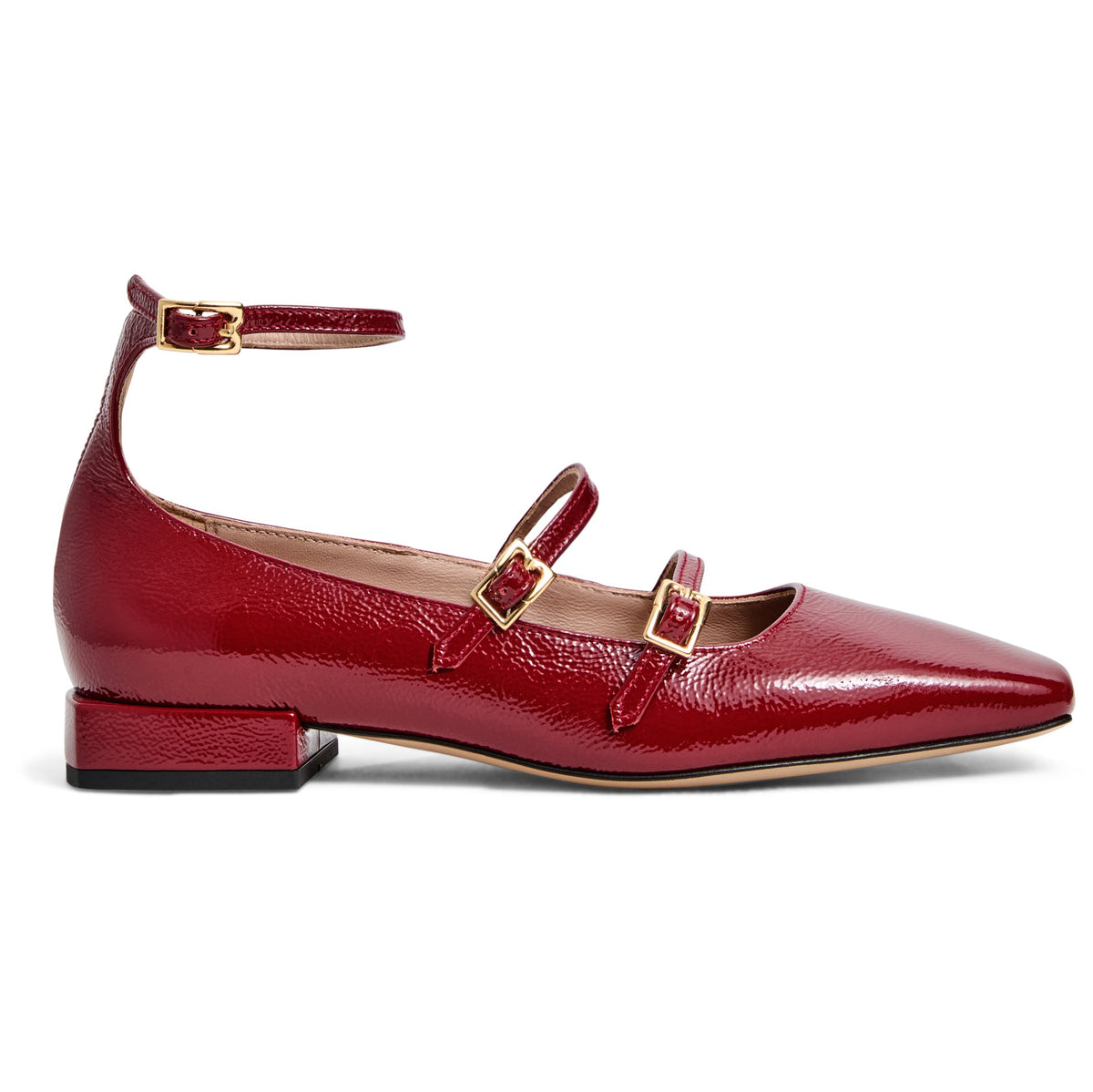 Bruno Magli Women Petra Mary Jane Bordeaux-Patent