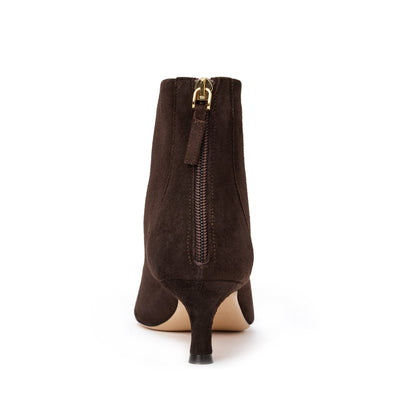 Bruno Magli Women Francesca Boot Dark Brown Suede