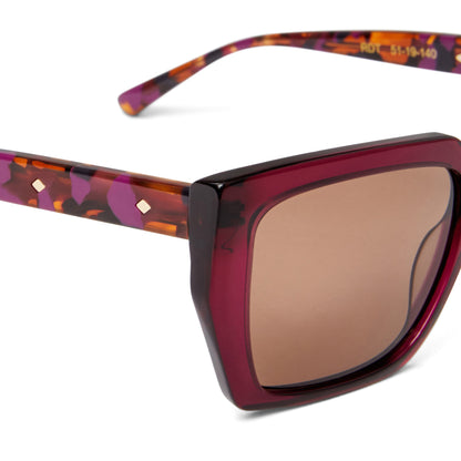 Bruno Magli Handbags & Accessories Ricci Sunglasses Red Tortoise