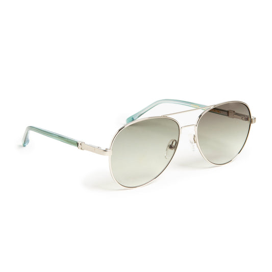 Bruno Magli Handbags & Accessories Costa Aviator Sunglasses - Silver