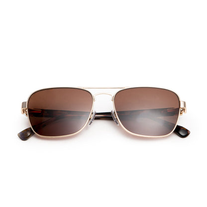 Bruno Magli Handbags & Accessories Sole Aviator Sunglasses - Gold