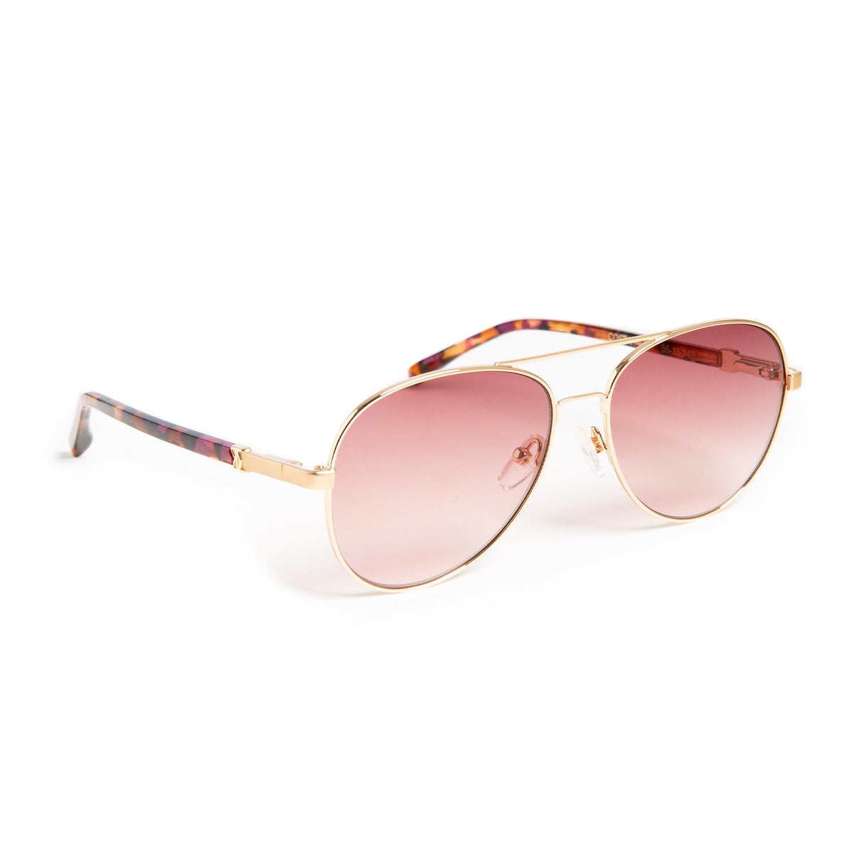 Bruno Magli Handbags & Accessories Costa Aviator Sunglasses - Gold