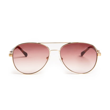 Bruno Magli Handbags & Accessories Costa Aviator Sunglasses - Gold
