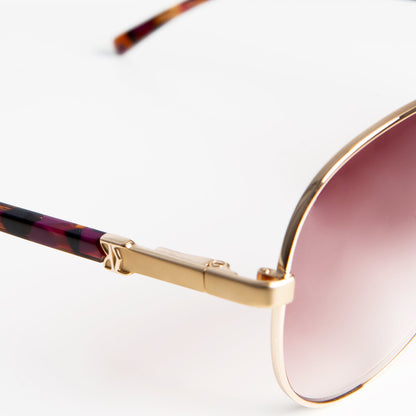 Bruno Magli Handbags & Accessories Costa Aviator Sunglasses - Gold