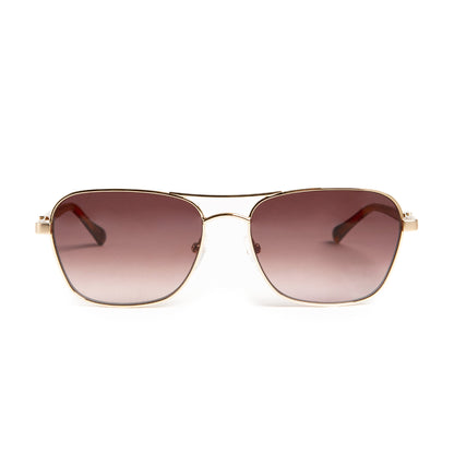 Bruno Magli Handbags & Accessories Playa Aviator Sunglasses - Gold Tortoise