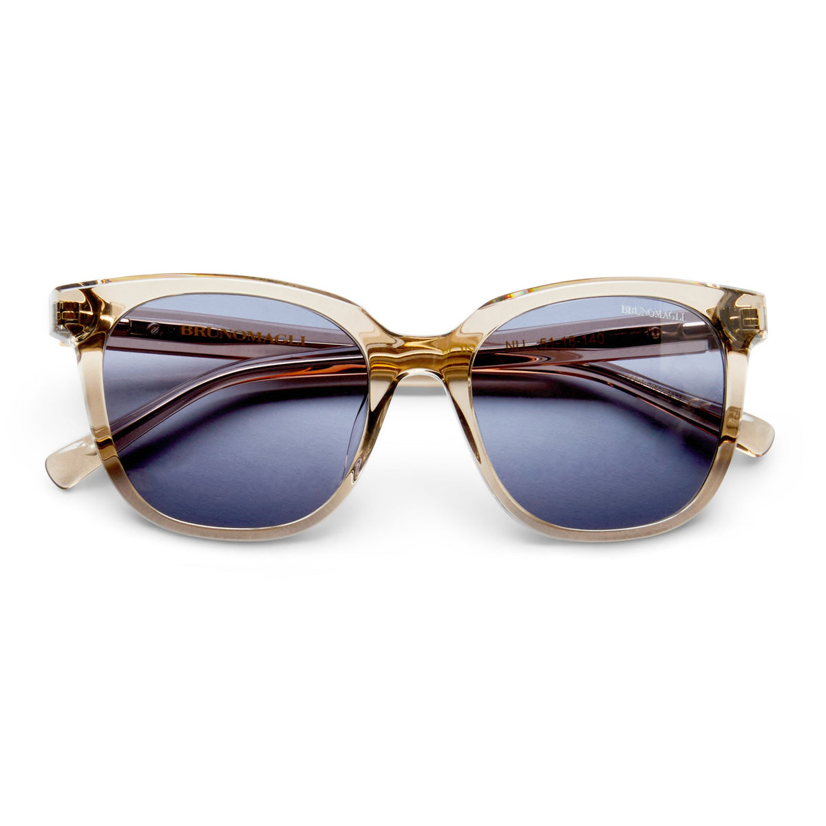 Bruno Magli Handbags & Accessories Monas Limited Edition Women's Oversized sunglasses Crystal Nude