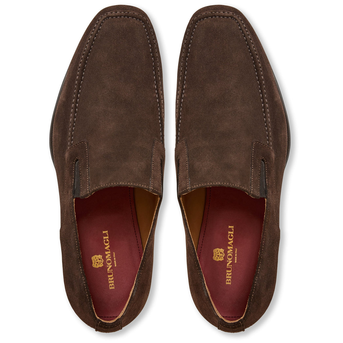Bruno Magli Men Raging Slip-On Loafer Brown Suede