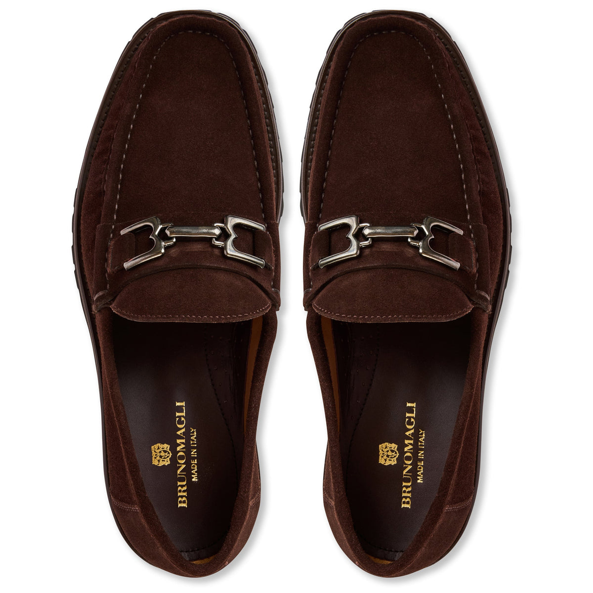 Bruno Magli Men Rocky Loafer Brown Suede