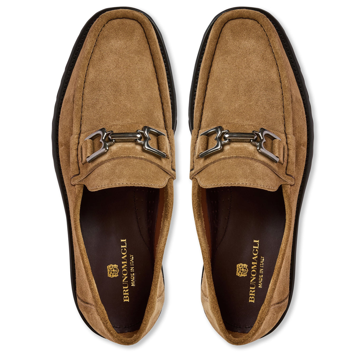 Bruno Magli Men Rocky Loafer Taupe Suede