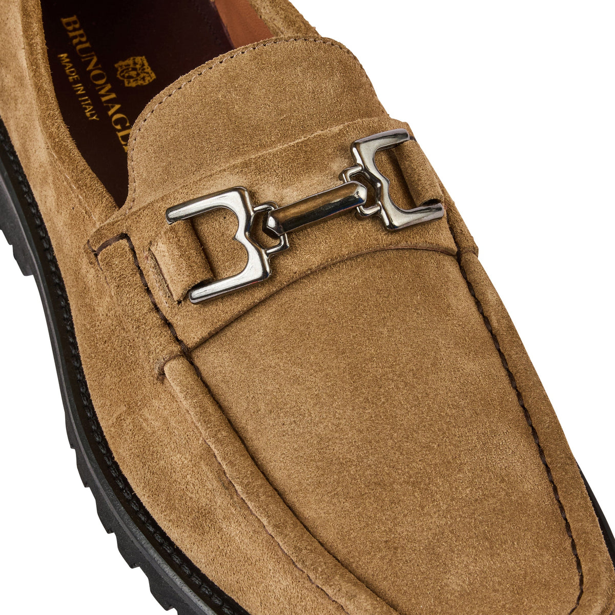 Bruno Magli Men Rocky Loafer Taupe Suede