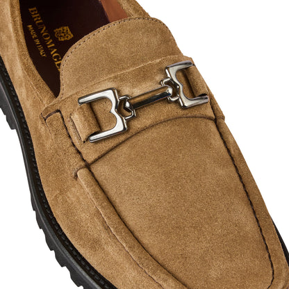 Bruno Magli Men Rocky Loafer Taupe Suede