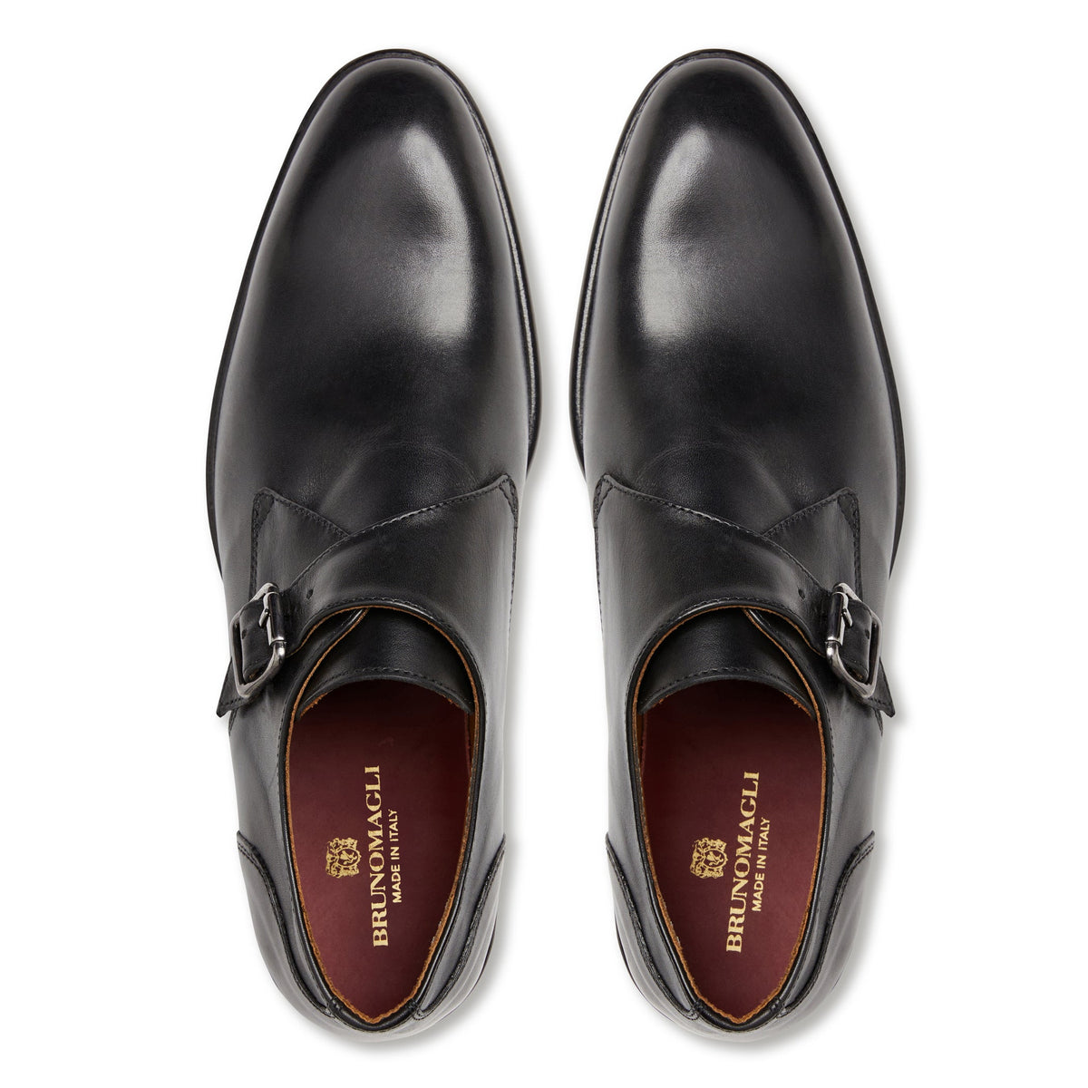Bruno Magli Men Solero Classic Monk Strap Black