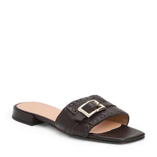 Bruno Magli Women Bellini Brown Tumbled Brown Leather