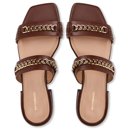 Bruno Magli Women Brunella Brown Nappa Brown Leather