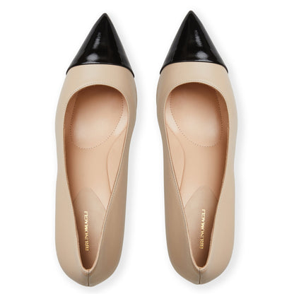 Bruno Magli Women Tara Pump Cream/Black  (not available)