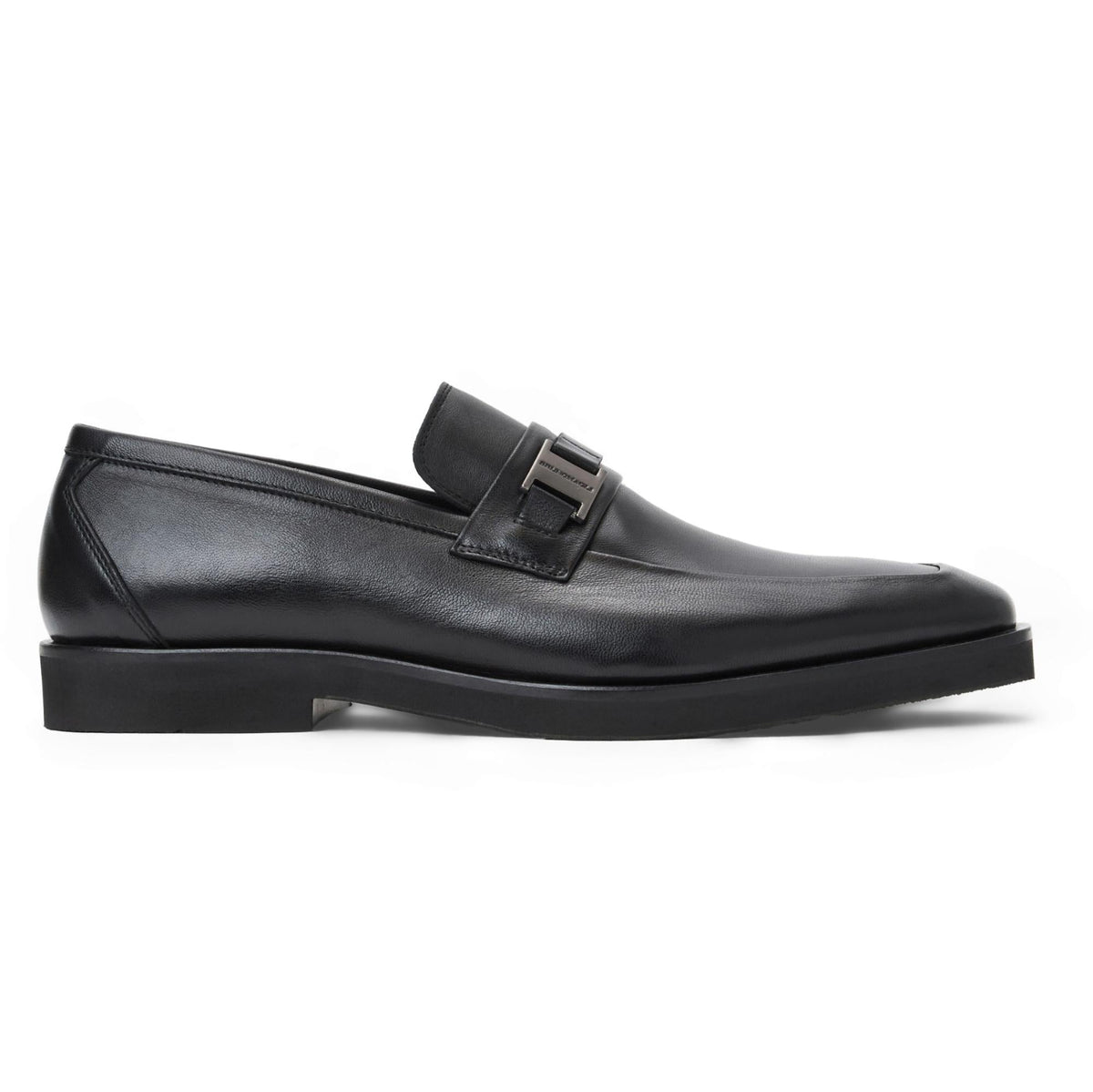 Bruno Magli Men ROMA SIDE BIT LOAFER Black Leather