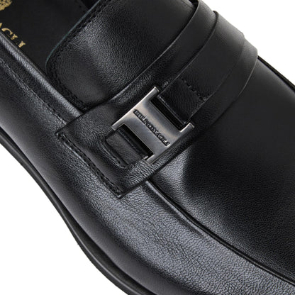 Bruno Magli Men ROMA SIDE BIT LOAFER Black Leather