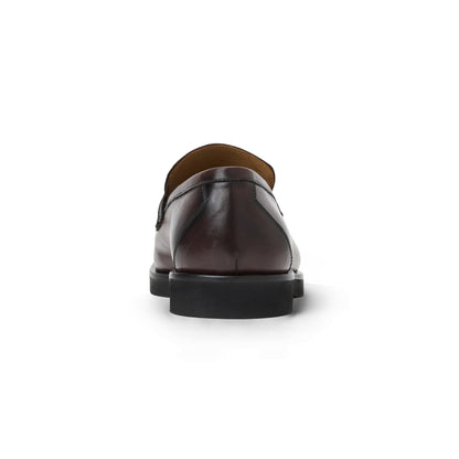Bruno Magli Men ROMA SIDE BIT LOAFER Dark Brown Leather