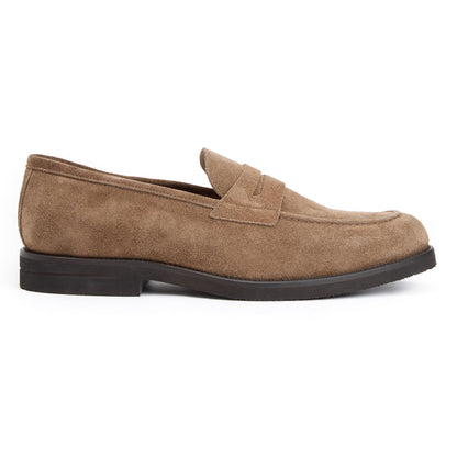 Bruno Magli Men DELFINO SLIP-ON LOAFER Taupe Suede